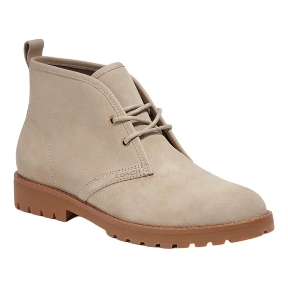 Coach Men’s Desert Boot Suede Leather Color: Sand Size:11.5 NEW.